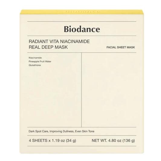 Biodance Radiant Vita Niacinamide Mask Bundle (4pcs)