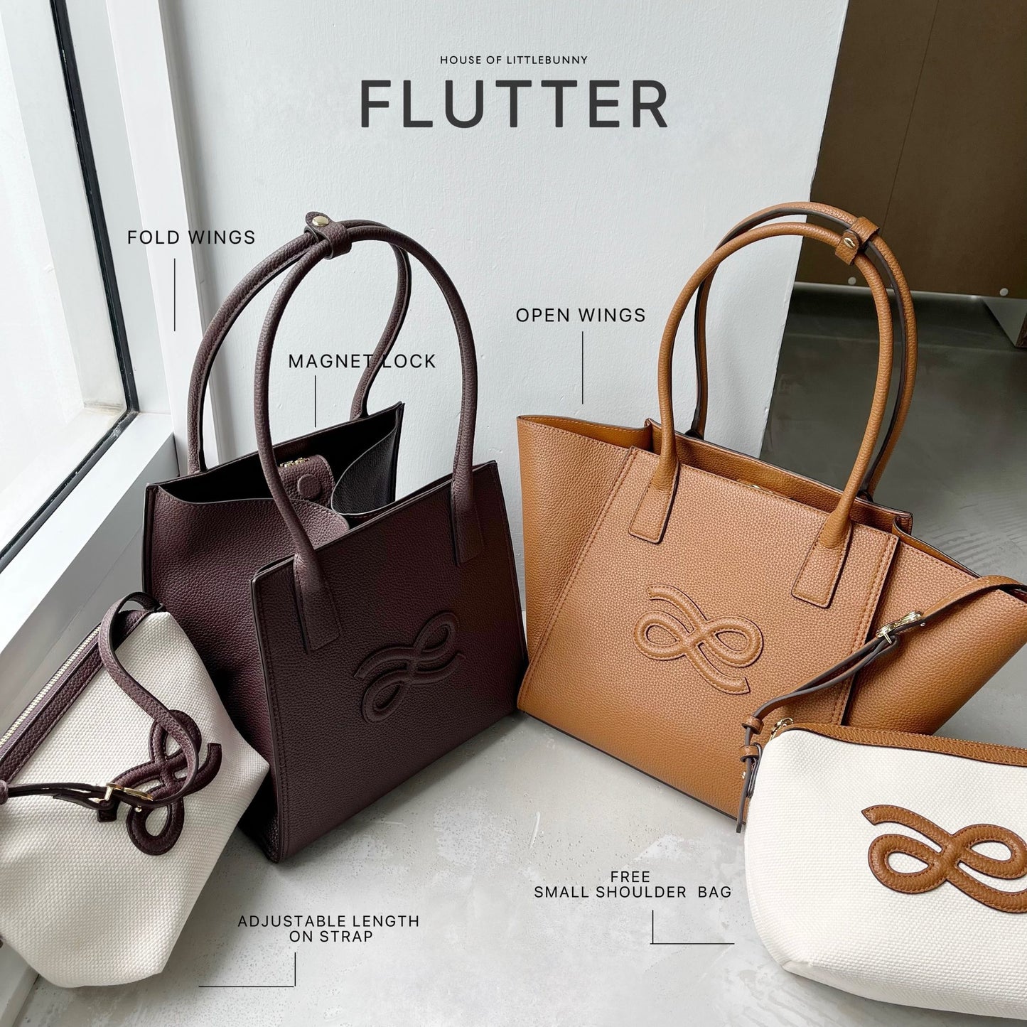 House of Little Bunny Flutter PU